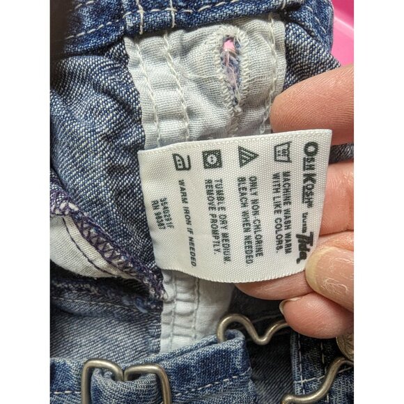 OshKosh B'Gosh Vestbak Toddler Boys Denim Overalls Bibs Size M Medium - Picture 4 of 4